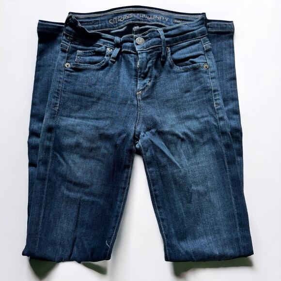 Citizens of Humanity Avedon Slick Skinny Leg Distressed Jeans - Picture 1 of 8